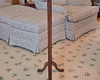 Victorian Needlepoint Fire Screen with Griffin and Wolf Motif