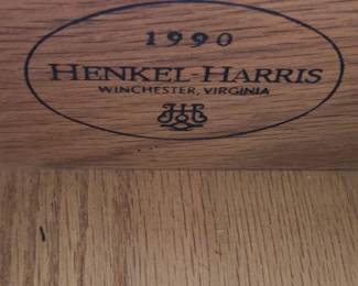 HenkelHarris Virginia Galleries Wild Black Cherry Dresser with Mirror