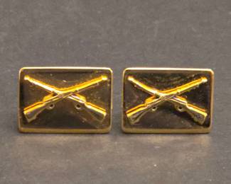 Swank Crossed Rifles Cufflinks