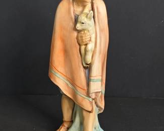 Goebel Shepherd Holding Lamb Figurine