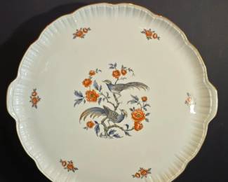 Kaiser W. Germany Porcelain Serving Platter with Birds and Flowers