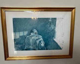 Figurative Study of a Seated Man by Andrew Wyeth