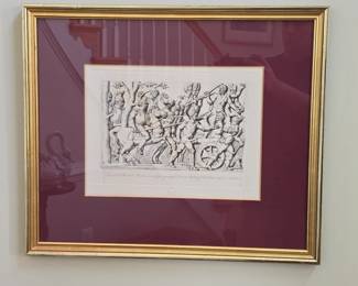 Marshal Murat with his Staff at Austerlitz Engraving