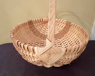Appalachian Rib-Type Woven Splint Egg Basket