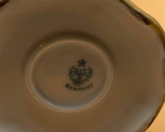 R.S. Germany Porcelain Hatpin Holder