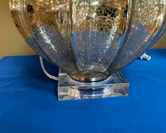Pair of Mercury Glass Table Lamps