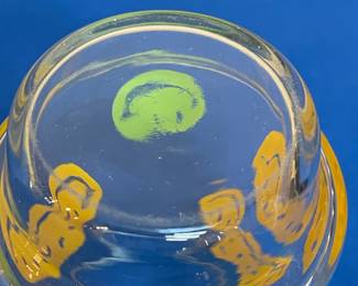Vintage Smiley Face Juice Glasses - Set of 4