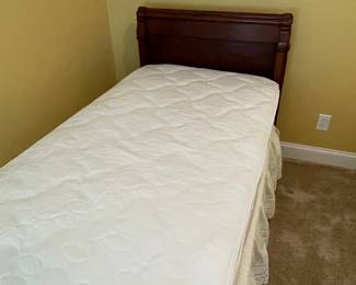 Empire Style Mahogany Sleigh Bed
