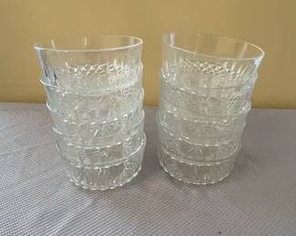 Arcoroc France Diamant Starburst Dessert Bowls