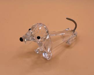 Swarovski Crystal Dachshund Figurine (Variation 2, Large)