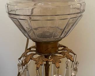 Victorian Figural Oil-Converted Table Lamp with Cherubs