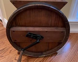 Antique White Cedar Butter Churn