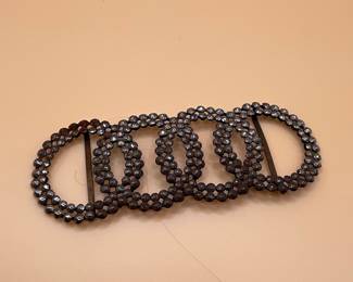Victorian Cut Steel Sash Buckle