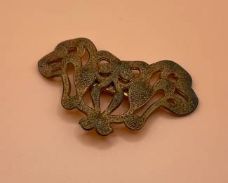 Art Nouveau Style Openwork Brooch