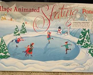 Department 56 Village Animated Skating Pond