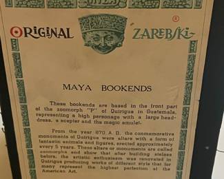 Zarebski Maya Zoomorph P Bookends