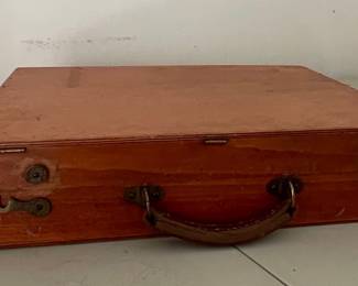 Vintage Wooden Artist's Supply Case