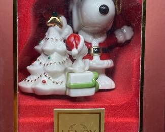 Lenox Peanuts Snoopy and Woodstock Christmas Ornament