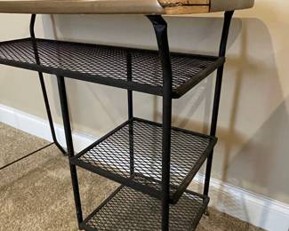 Mid-Century Modern Metal Mesh Desk