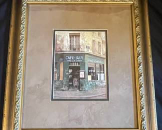 Chiu Tak Hak "Cafe-Bar Chez J.P. Clement" Print