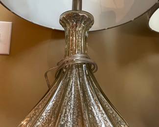 Pair of Mercury Glass Table Lamps