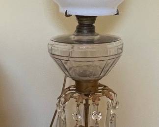 Victorian Figural Oil-Converted Table Lamp with Cherubs