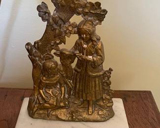 Victorian Figural Oil-Converted Table Lamp with Cherubs
