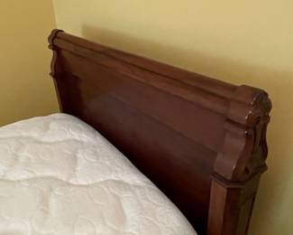 Empire Style Mahogany Sleigh Bed
