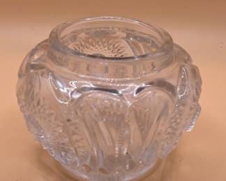 American Brilliant Period Cut Glass Rose Bowl
