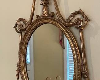 Neoclassical Style Giltwood Wall Mirror with Urn Motif