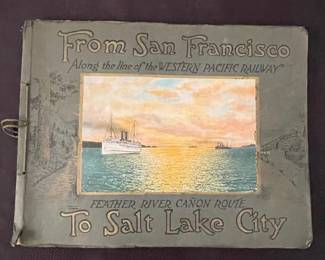 1924 Western Pacific Railway 'From San Francisco to Salt Lake City' Souvenir Album