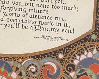 P.F. Volland Co. 'If' by Rudyard Kipling Print
