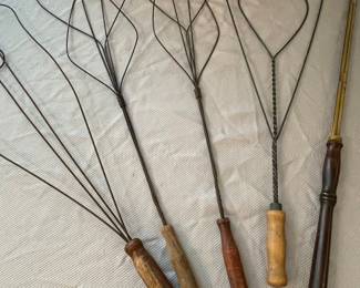 Collection of Antique Wire Rug Beaters