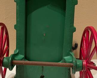 Vintage Kenton Cast Iron Horse-Drawn Stake Wagon Toy