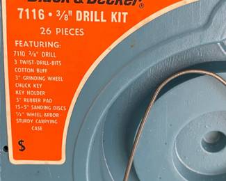Vintage Black & Decker 7116 3/8-inch Drill Kit