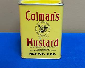 Vintage Colman's Mustard Double Superfine 2 oz. Tin
