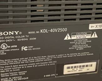Sony Bravia KDL-40V2500 40-inch LCD Television