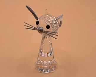 Swarovski Crystal Cat Figurine "When We Were Young"