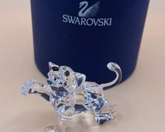 Swarovski Crystal Lion Cub Figurine