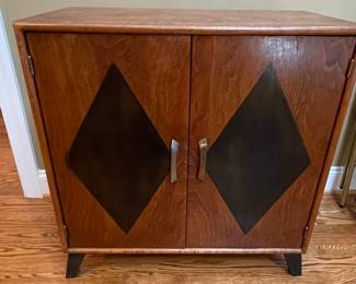Art Deco Diamond Inlay Cabinet