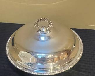 Sheridan Silver Plated Casserole Dish with Pyrex Liner and Stand
