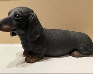 Sandicast Dachshund Sculpture by Sandra Brue