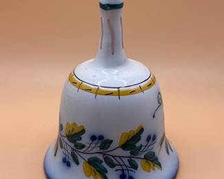 Vintage Deruta Italian Majolica Hand-Painted Ceramic Bell