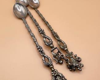 Vintage Italian Figural Demitasse Spoons