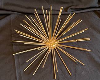 Mid-Century Modern Starburst Sea Urchin Wall Sculpture
