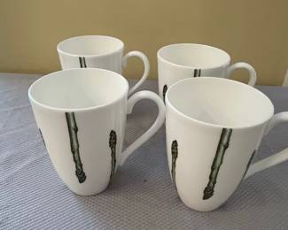 Lenox Continental Dining Asparagus Mugs