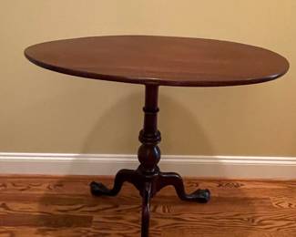 Chippendale Mahogany Tilt-Top Tea Table with Ball-and-Claw Feet