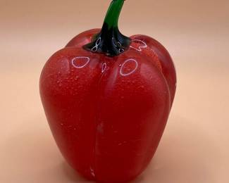 Lenox Art Glass Bell Pepper Paperweight