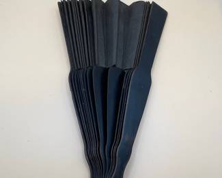 Victorian Mourning Hand Fan