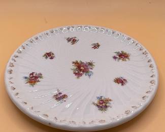 Schumann Bavaria Reticulated Floral Plate